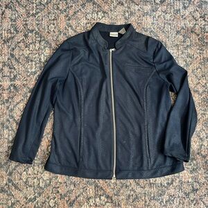 Chico's Navy Textured Jacket
